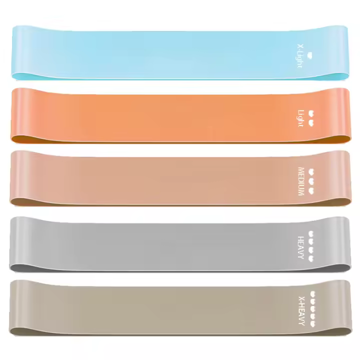 Bandas de ejercicio con bucle de resistencia, banda elástica de 5 niveles de resistencia diferentes, adecuada para estiramiento de piernas y brazos y entrenamiento de fuerza - 1
