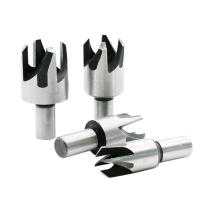 Brocas Forstner de acero al carbono juego de brocas de vástago redondo para carpintería trabajo en madera carpintero tapón de madera cortador de agujeros 6mm-16mm 4 Uds. - details 2