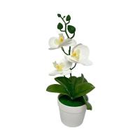 Nueva orquídea mariposa simulada de 26cm, regalos DIY, bonsái de orquídea Artificial, bonsái de flores artificiales para oficina interior y exterior - details 11