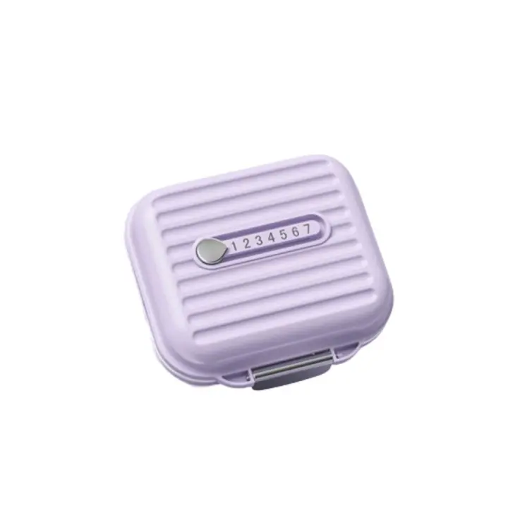 Organizador de pastillas de viaje portátil, pastillero semanal hermético de tamaño pequeño y grande, dispensador de pastillas de 7 compartimentos a prueba de humedad - 1