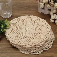 12Pcs Vintage Cotton Mat Round Hand Crocheted Lace Doilies Flower Coasters Lot Household Table Decorative Crafts Accessories - details 5