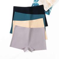 Boxer, Ropa interior deportiva de moda de seguridad sexy sólida sin costuras, pantalones cortos para mujer, ropa interior elástica - details 1