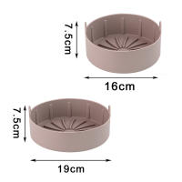 Olla de silicona para freidora de aire reutilizable, accesorios para horno, herramientas de cocina, pan, pollo frito, Pizza, cesta, bandeja para hornear, herramienta - details 5