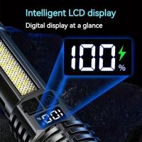 Linterna Led recargable de alta potencia linterna Led muy fuerte con antorcha de luz lateral para acampar al aire libre senderismo - details 0