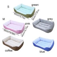 Sofá cama cálido para perros, cojín de terciopelo de felpa, práctico, suave y cómodo, perrera para cachorros, nido para gatitos, otoño, invierno - details 0