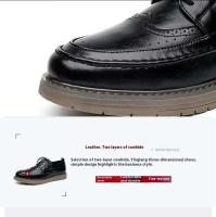 Vestido de cuero informal de alta calidad para hombre, zapatos formales Oxford suaves y cómodos de estilo de oficina de negocios, nueva moda - details 8