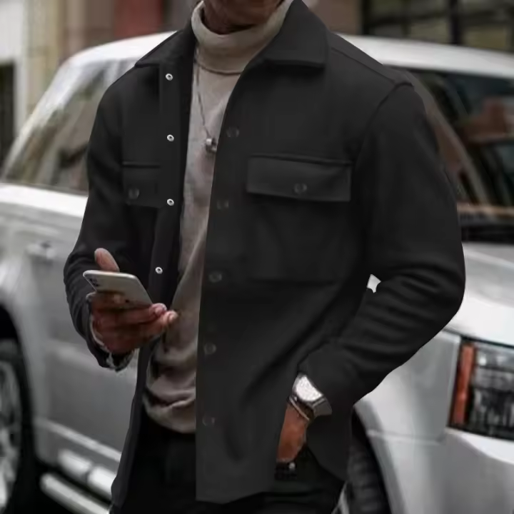 Nuevo traje retro Amean con botones de otoño invierno, un regazo ca - 1