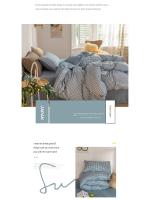 Juego de Ropa de Cama Nórdica 2 Dormitorios, Sábana, Edredón, Colcha 220x240, Fundas para Hogar de 90 a Cuadros - details 1
