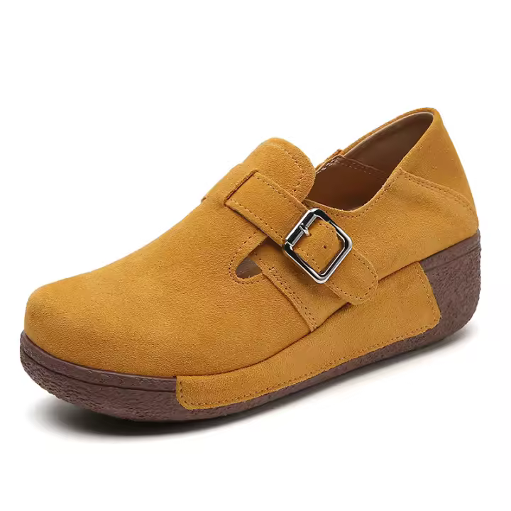 Mocasines de cuña para mujer, cómodos mocasines sin cordones, zapatos de plataforma suaves y gruesos - 1