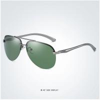 Gafas de sol polarizadas para hombre, gafas de sol de diseño de marca para hombre, gafas de sol con lentes de espejo de pierna de aluminio para hombre/mujer - details 5