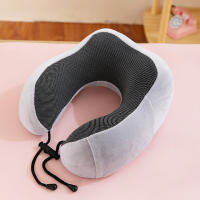 Almohada Viaje para Cuello, Almohada Cervical Viaje Comodo e Portatile para Oficina Avión Tren Coche Viajando, con Espuma Memoria - details 1