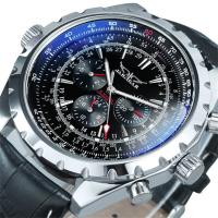 Hombre moda casual hueco multifunción gran dial reloj mecánico automático - details 3