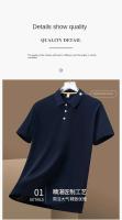 Valor: Polo de seda congelada de manga corta de verano, camiseta con solapa de alta calidad, camiseta de negocios ligera para hombre - details 0