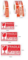 Accesorios de logística frágiles, mercancías peligrosas, manipulación cuidadosa, etiquetas de advertencia, etiqueta adhesiva exprés - details 1