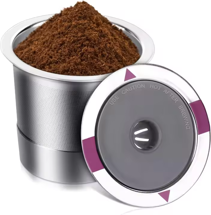 Cápsula de Café de Acero Inoxidable Reutilizable Recargable para Máquinas NEC 2.0 y 1.0 - 1