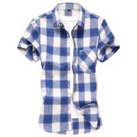 Camisa de Verano Casual para Hombres Cuello Cuadrado, Camisa de Oficina con Estilo, Moda de Piso, Talla 7XL - details 1
