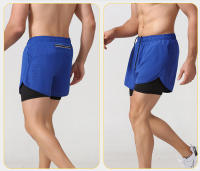 Pantalones Deportivos de Spandex Poliéster 2 en 1 para Correr Rápido y Almacenar el Teléfono - details 3