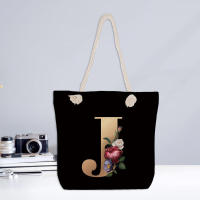 Bolso de hombro suave para mujer, bolso grande ligero con letras y flores, regalo para novia - details 7