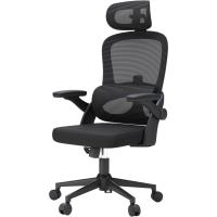 Escritorio, Silla de Oficina Grande y Alta con reposabrazos Plegables, Soporte Lumbar Ajustable - details 0