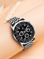 Reloj de hombre calendario correa de acero resistente al agua luminoso - details 6