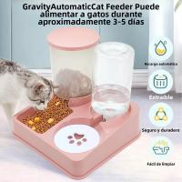 Alimentador automático para gatos, juego de dispensador de agua 2 en 1, Alimentador automático inclinado para mascotas - details 2