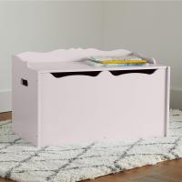Caja de juguetes de madera, color gris, 76,2 x 45,7 x 48,3 cm - details 8