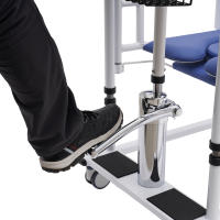 Elevador hidráulico de pacientes para el hogar, silla de ruedas portátil de transporte, ayuda de transferencia para ancianos Acero sin costuras, esponja, PU, madera - details 6