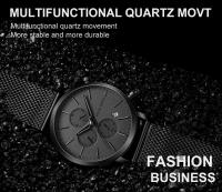 Reloj de Pulsera de Acero Inoxidable con Dial Pequeño Reloj de Negocios Impermeable con Correa de Cuero Automático Multifuncional de Marca Superior - details 4