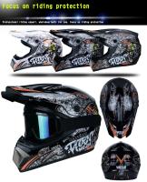 Casco de Seguridad para motocross, protector de cabeza para bicicleta, descenso bajo, capacete, ATV, Cruz, niño - details 9