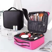 Caja de cosméticos multifuncional de gran capacidad, tela Oxford impermeable, absorción de golpes, partición interna ajustable - details 12