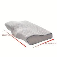 Almohada de Mariposa para Soporte del Cuello - Diseño Ortopédico Contorneado, Confort Todo-Tiempo, Funda Reversible, Apoyo con Partición 3D para el Cuello y la Cabeza, Almohadilla para el Cuello - details 2