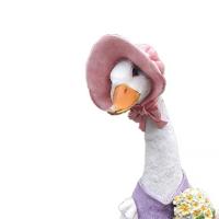 Estatuilla de Pato de Resina Exquisita Adorable Arte Duradero para Jardín Adorno de Granjero - details 8
