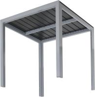 Mesa de Bistró de Café para Exteriores y Interiores Hecha de Aluminio Resistente al Rust y a las Condiciones Mesa de Jardín para Comedor con Marco de Metal y Equipación de Plástico - details 8