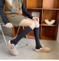 Nuevas medias de mujer tendencias de primavera estilo pijo Casual calcetines hasta la rodilla calcetines largos de Color sólido de alta calidad cómodos - details 2