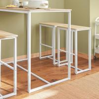 OGT15-WN Conjunto Mesa Alta de Bar y 4 Taburetes Muebles Bar Comedor ES (OGT15-WN) - details 7