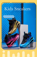 Zapatillas de baloncesto antideslizantes para niños, zapatos deportivos de cuero impermeables, cómodos, entrenamiento de gimnasio, zapatillas atléticas de alta calidad - details 2