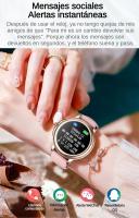 2024 Reloj Inteligente Mujer, Rastreador de Actividad Física, Monitor de Salud para Frecuencia Cardíaca, Oxígeno en Sangre y Sueño, Pantalla de 1.2 '' Reloj Inteligente de Fitness para Android iPhone, IP67 Impermeable, Correas Dobles - Acero y Silicona - details 7
