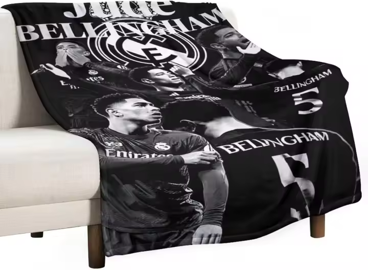 Jude Sport Bellingham manta súper suave, ropa de cama, sofá, manta de calentamiento, fiesta de fanáticos de las cuatro estaciones - 1