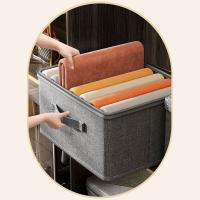 Nueva caja de almacenamiento de ropa gris con cubierta antipolvo, caja de almacenamiento de sujetador de gran capacidad, cajón de almacenamiento para el hogar - details 15