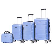 Conjunto de Maletas de Viaje Elegantes Carcasa Ligera de ABS, Cerradura Numérica, 4 Ruedas Giratorias 360 °   , Asa Telescópica de Aluminio Juego de Maletas Set Trolley Maleta Cabina ( 6990 M001 8008 6020 D7) - details 1