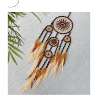 62Ce elegante Dreamcatchers Decoración colgante pared con hierba Pampas y cuentas madera - details 7