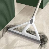 Escoba de barrido mágica 2 en 1, limpiaparabrisas, raspador de limpieza de suelo, barredora doméstica, limpiaparabrisas de vidrio, herramientas de limpieza de mango largo - details 1