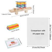 Wooden Stacking Building Toys，Montessori Educational Toys for Boys and Girls Exercise Kid's Hands-on Ability and Concentration - details 2