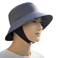 Sombrero de cubo para acampar a la moda Simple, Color sólido, a prueba de viento, sombrero de playa para exteriores, protección UV, gorra con protección solar transpirable para senderismo - details 5