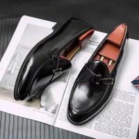 2025 Nuevo producto Fiesta italiana sin corbata Cordón de cuero de gamuza Oxford Moda Zapatos de hombre Oficina de negocios al aire libre - details 1