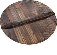 Tapa De Wok De Madera 32CM Redonda Natural Cubierta De Olla Para Cocina Accesorios De Cocina Ecológicos Y Duraderos - details 0