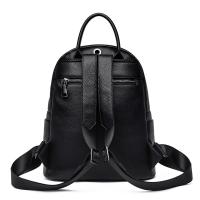 Mochila De piel de vaca para mujer y niña adolescente, morral de cuero suave de alta calidad, gran capacidad para viajes y ocio, novedad de 2023 - details 0