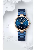 Reloj de cuarzo a la moda para mujer, movimiento japonés, acero inoxidable, resistente al agua, elegante reloj de pulsera para mujer para regalo y uso diario - details 0