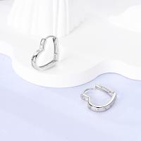 Pendientes de aro de Plata de Ley 925 para mujer, aretes con forma de corazón, luna y estrella, regalos de joyería - details 38