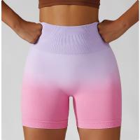 Pantalones Cortos Deportivos De Cintura Ancha Y Color Degradado - details 7